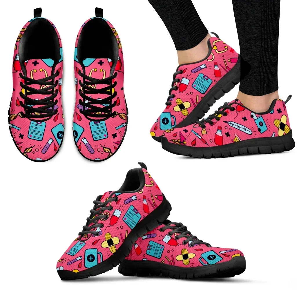 Women'S Shoes Nursing - Baskets légères d'extérieur rose foncé à
