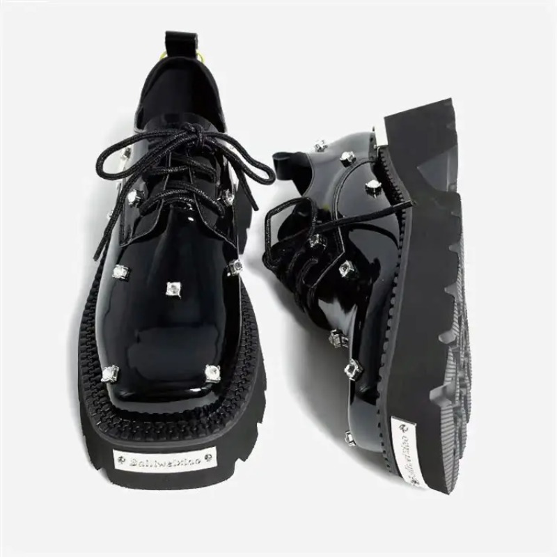 Women'S Shoes Trending 2025 - Mocassins à plateforme en cristal pour