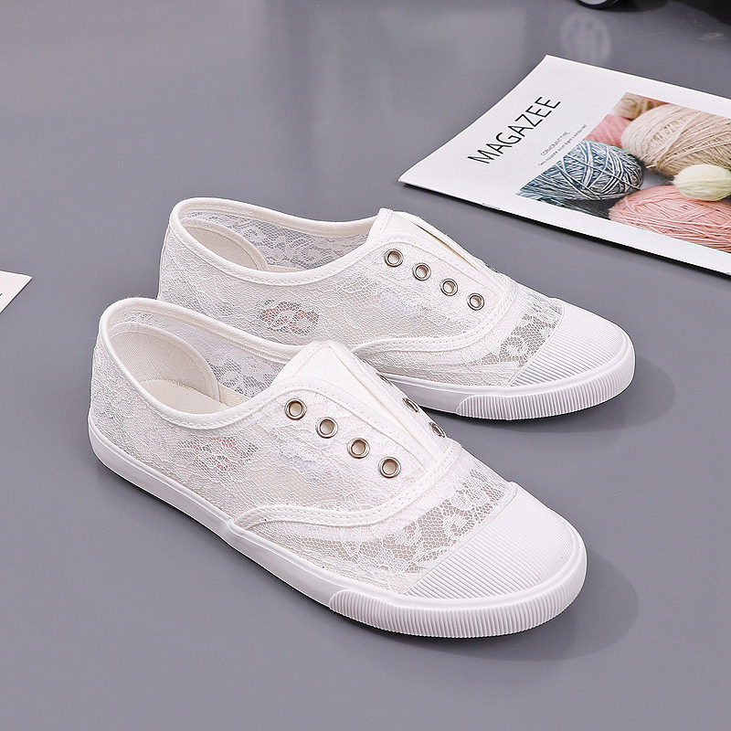 Women'S Shoes Hey Dude - Chaussures plates en toile ajourées en
