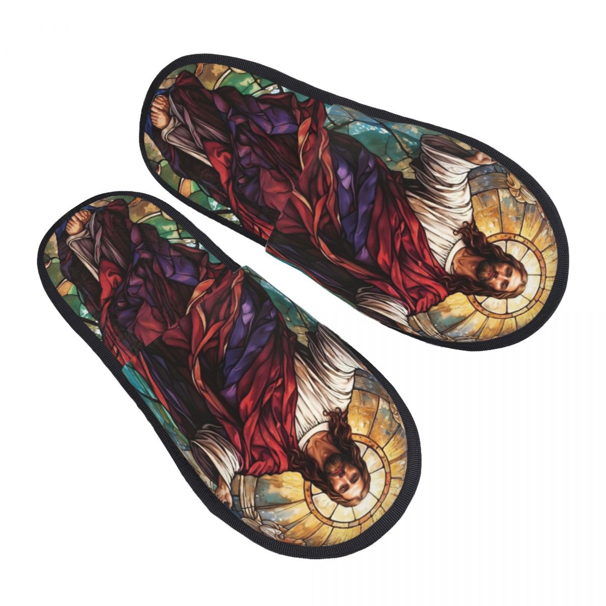 Fluffy Fur Slipper - Seigneur jésus Christ maison pantoufles confortable