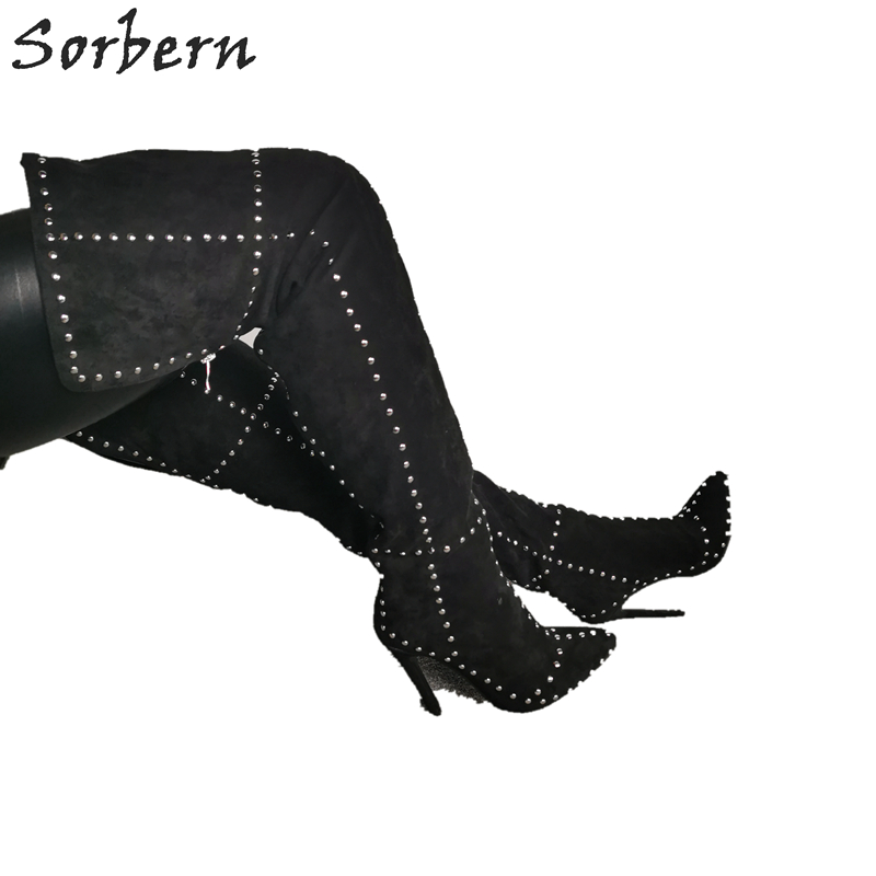 Women'S Shoes Vegan - Sorbern Rivet large ajustement cuissardes femmes