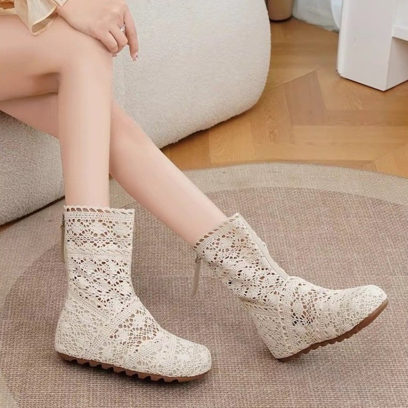 Women'S Shoes Size 40 In Us - Nouvelles bottes en crochet ajourées à