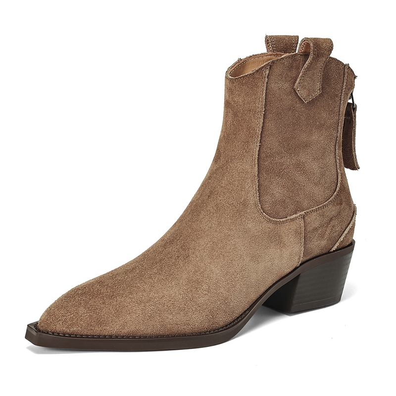 Block Heel Ankle Boots - AIYUQI – bottines pour femmes, bottes