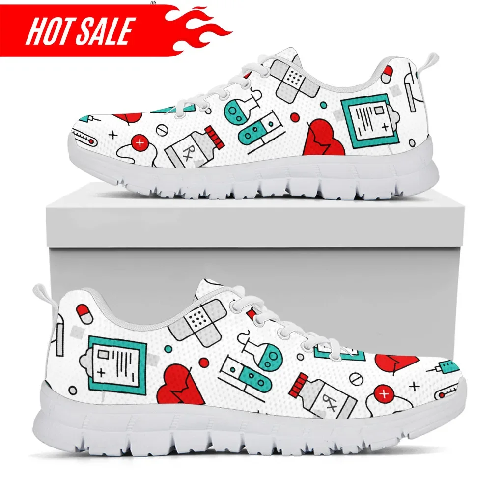 Women'S Shoes Nursing - Baskets décontractées à lacets pour femmes,