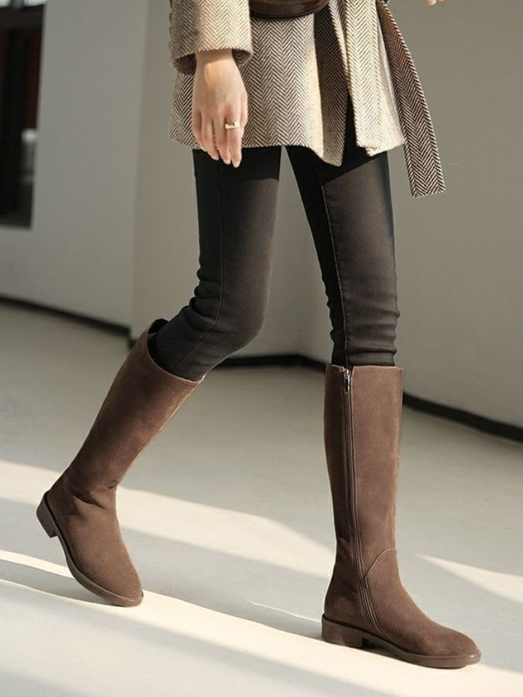 Women'S Shoes Trending 2025 - Nouveau en fermeture éclair chaud daim
