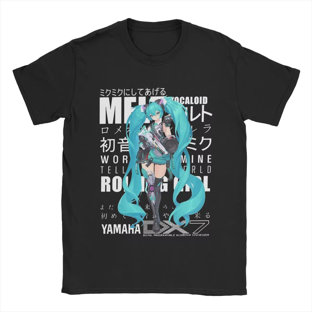 Women'S Shoes For Crews - T-shirt de dessin animé Hatsune Miku