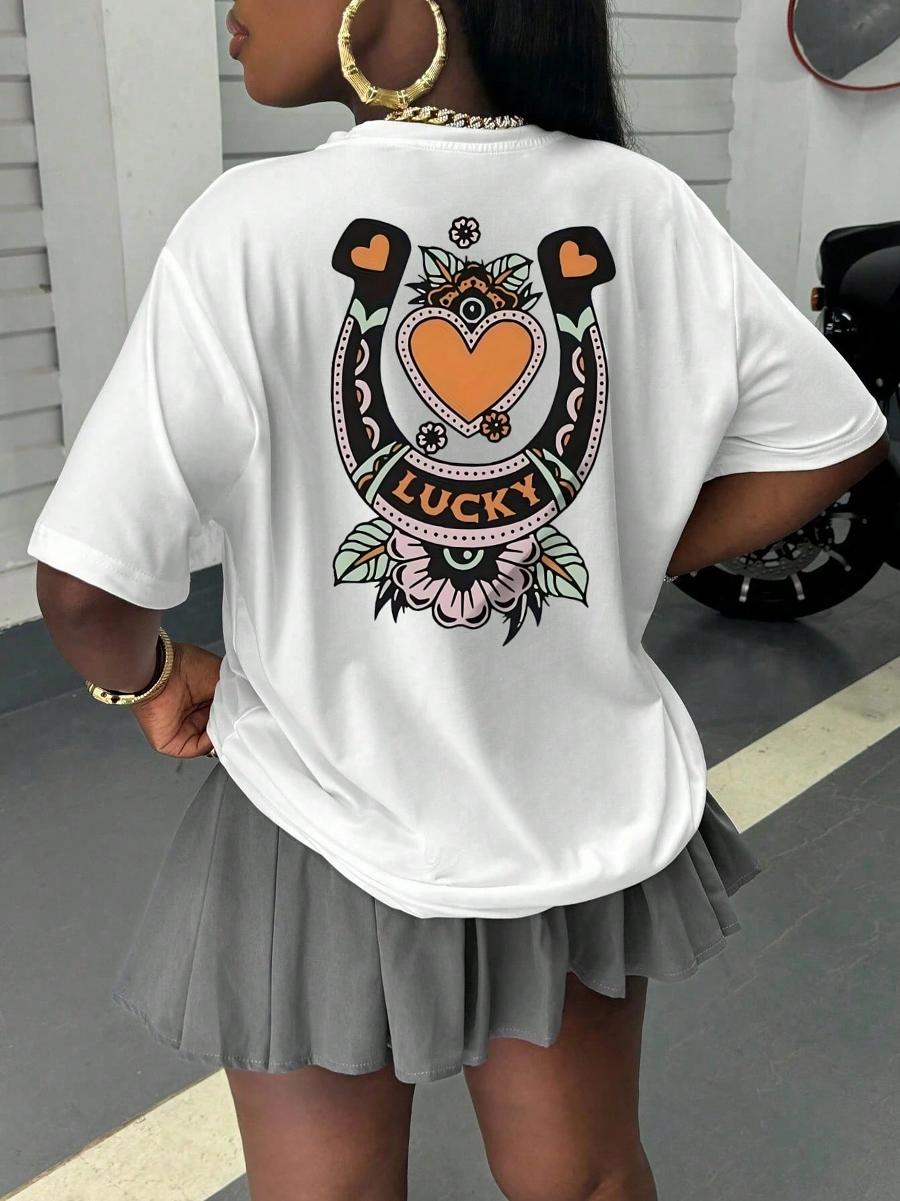 Women'S Shoes In The 90S - T-shirt porte-bonheur, T-shirt style tatouage vintage