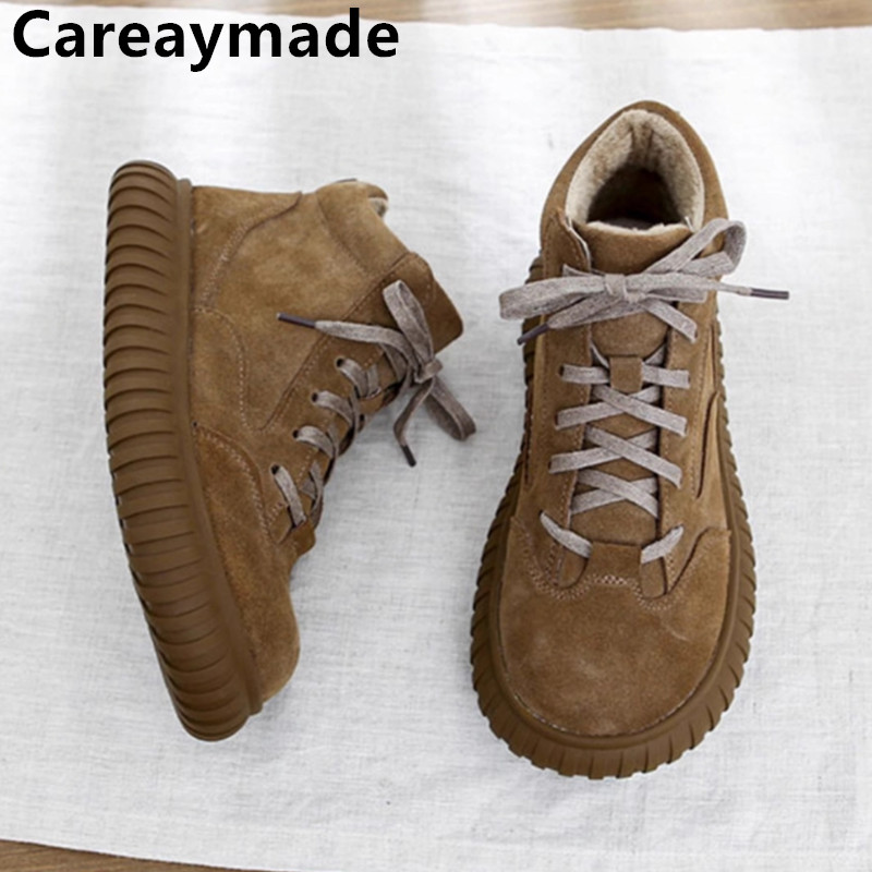 Women'S Shoes Extra Wide - Careaymade-Bottes en cuir véritable pour femmes,