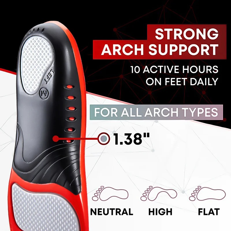 Women'S Shoes For Plantar Fasciitis - Semelles intérieures en gel de silicone