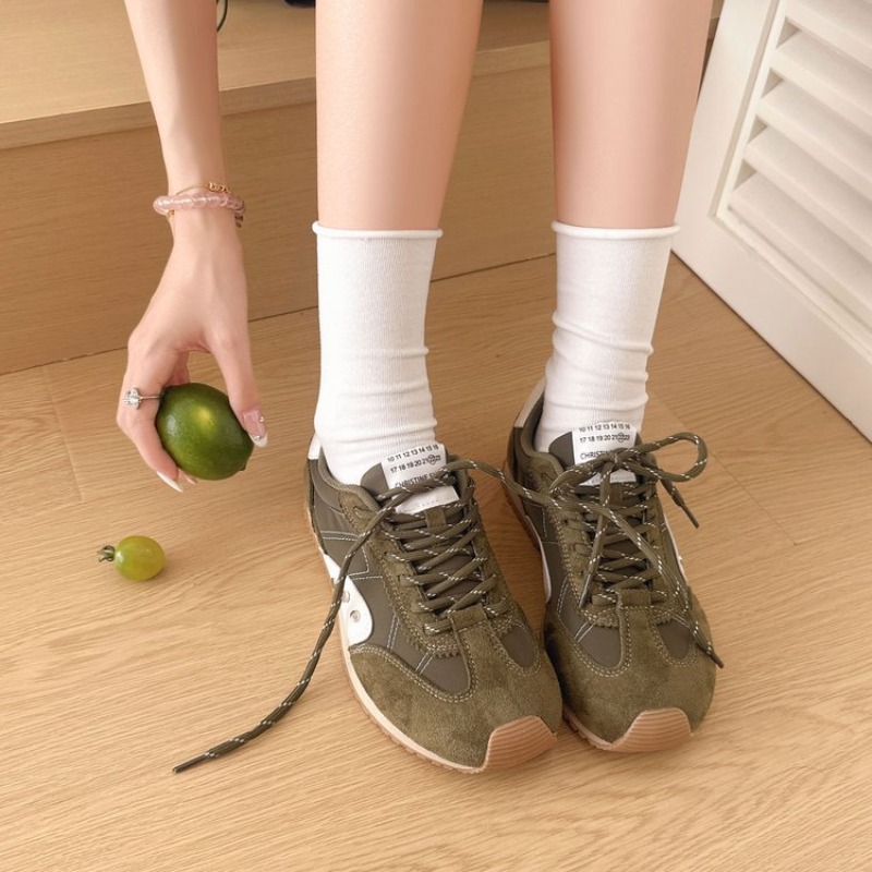 Women Shoes For Walking - Baskets rétro multicolores pour femmes, chaussures