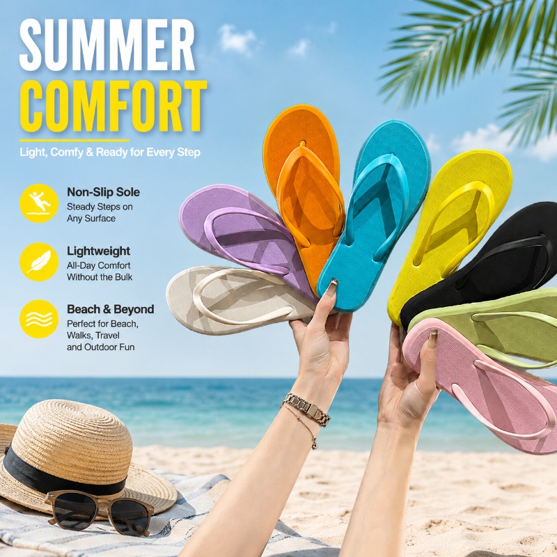 Women Shoes For Walking - Nouvelles tongs pour femmes, couleur unie,