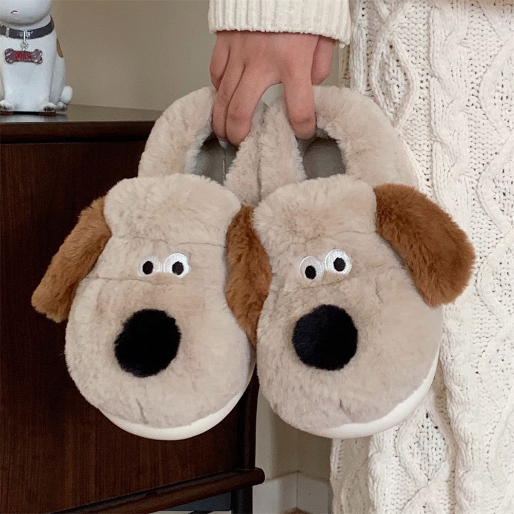 Fluffy Fur Slipper - Pantoufles de chien de câlin pour