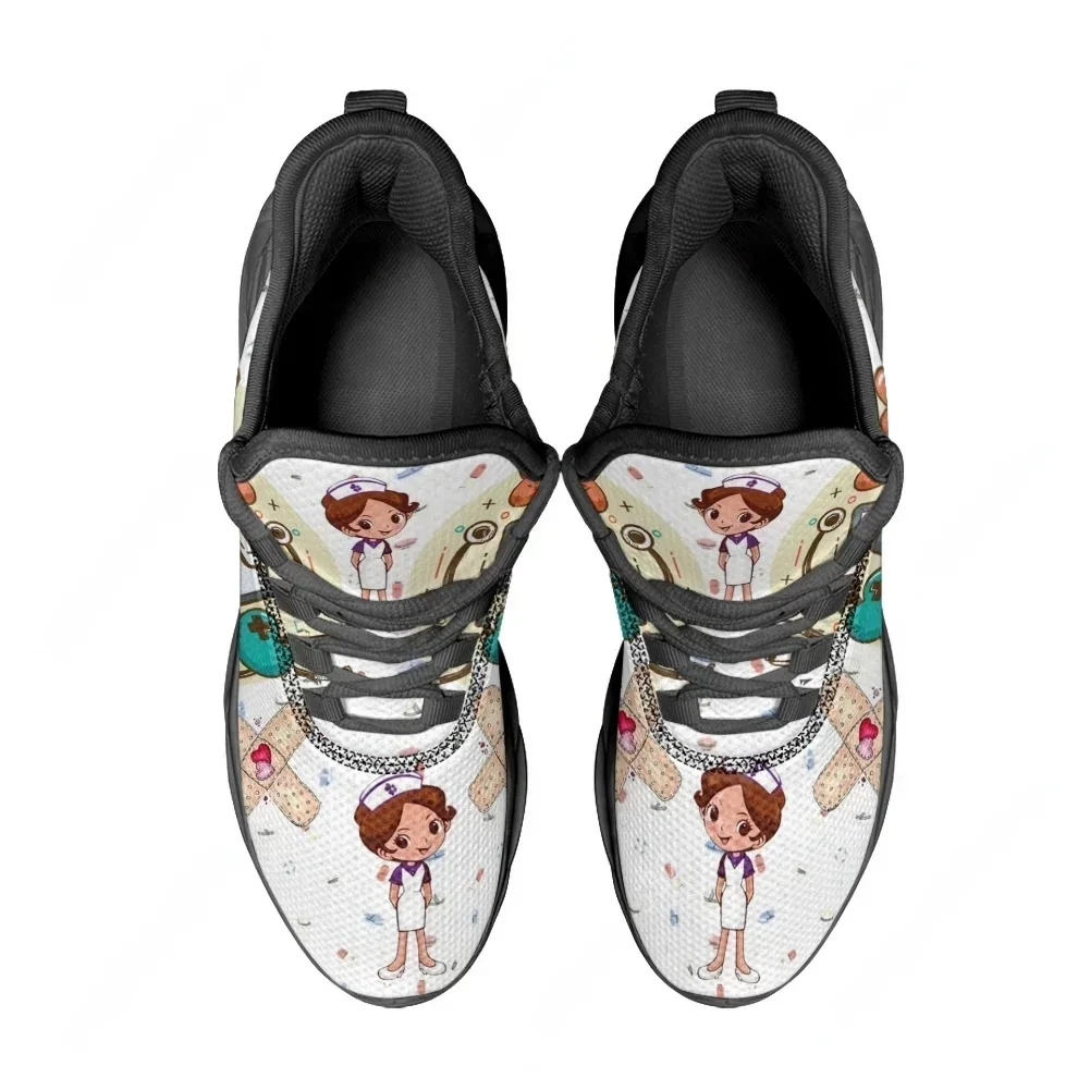 Women'S Shoes Nursing - Baskets blanches pour femmes, chaussures d'infirmière,