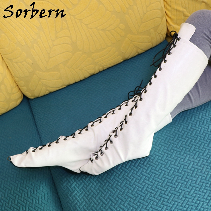 Women'S Shoes Vegan - Sorbern blanc Ballet bottes sans talons