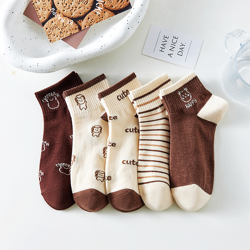 Women'S Shoes For Crews - 5 paires-chaussettes de cheville de style