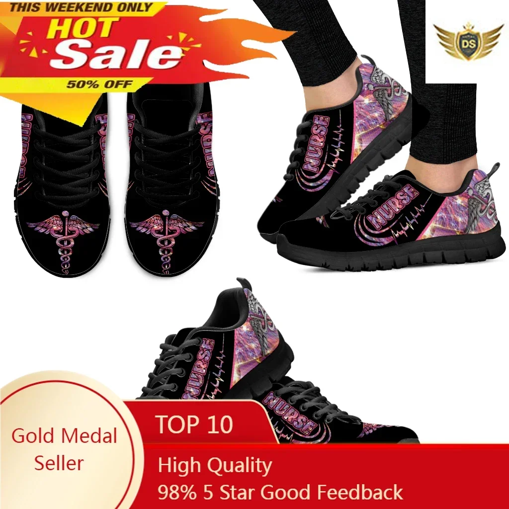 Women'S Shoes Nursing - Mode infirmière imprimer chaussures de plein