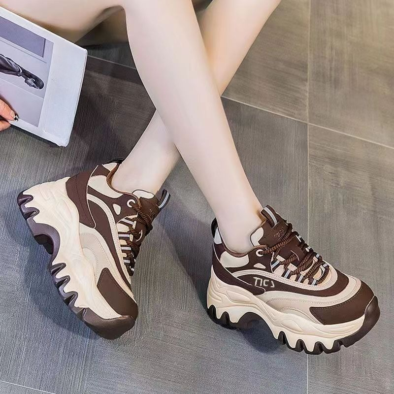 Women'S Shoes Trending 2025 - Baskets polyvalentes à semelle épaisse pour