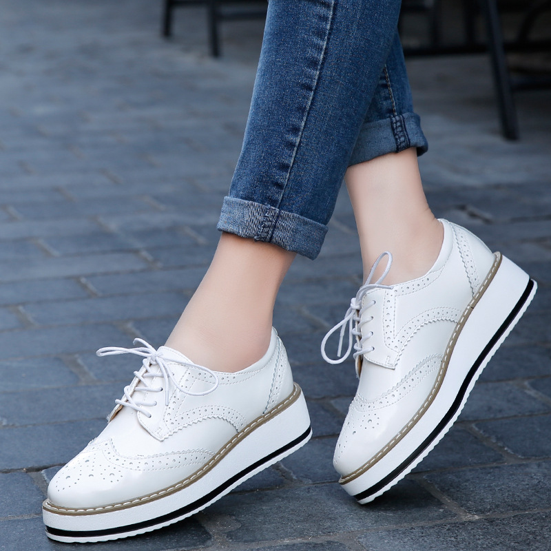 Espadrille Wedge Shoes - Mocassins en cuir pour femmes, chaussures