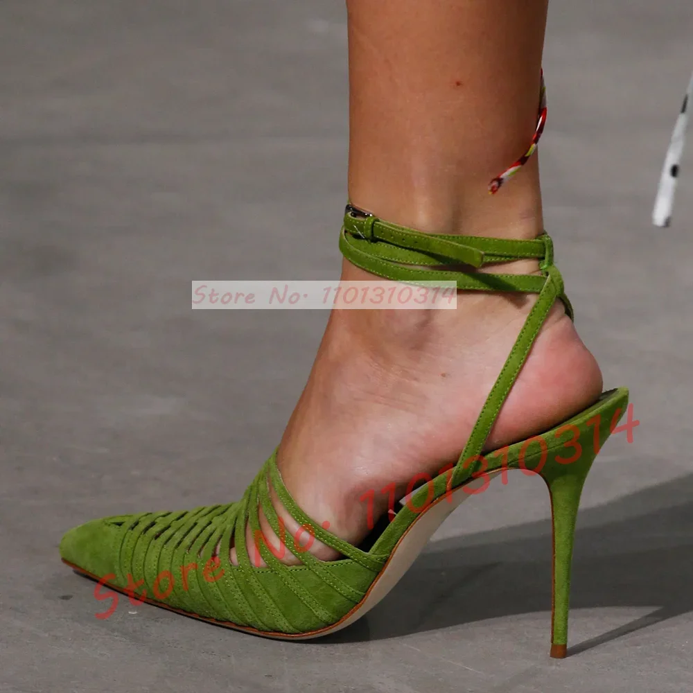 Women'S Shoes Vegan - Sandales à lanières en daim végétalien