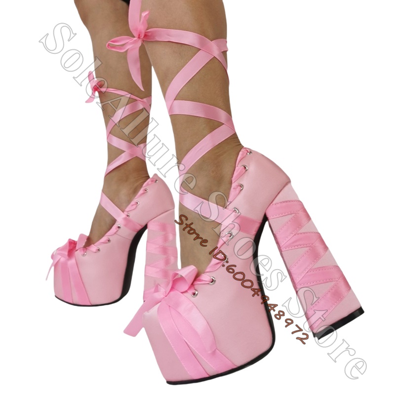Escarpins élégants pour femme  - Ribbon Tie Heel avis et prix