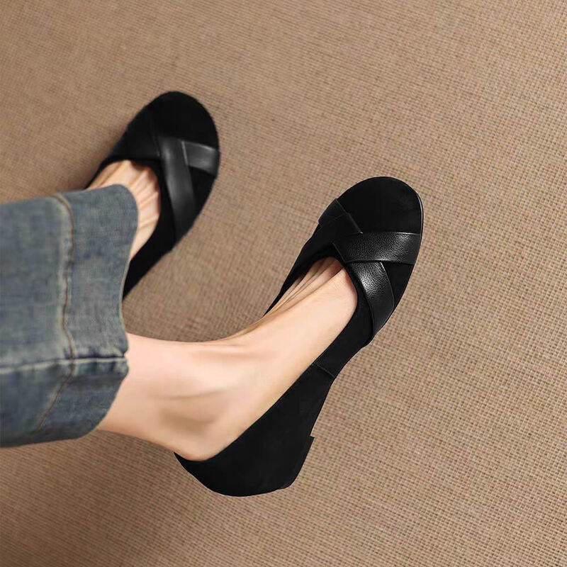 Nouveaux Mocassins en Cuir pou - Women Shoes For Walking avis et prix