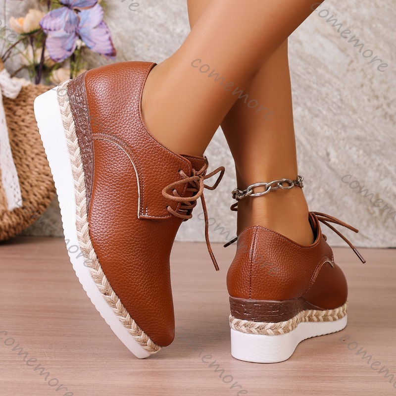 Chaussures Oxford compensées e - Espadrille Wedge Shoes avis et prix