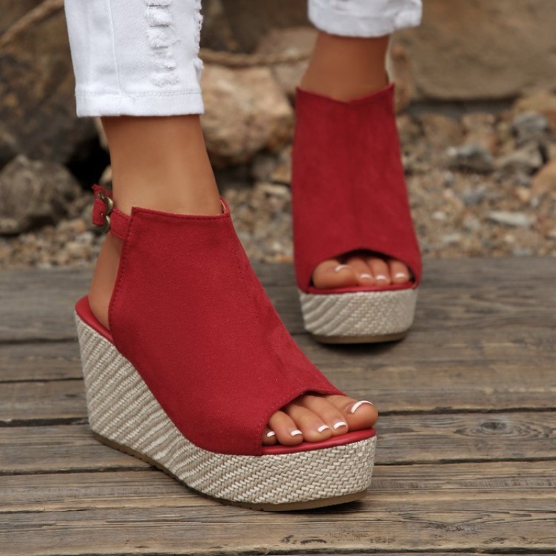 Sandales compensées d'été pour - Espadrille Wedge Shoes avis et prix