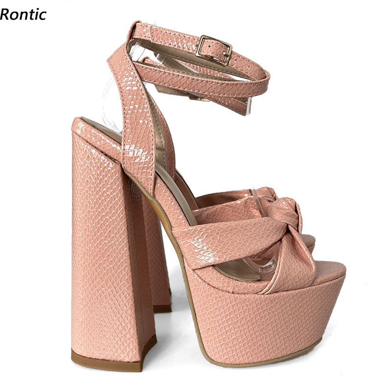 Rontic – sandales à plateforme - Block Heel Ankle Boots avis et prix