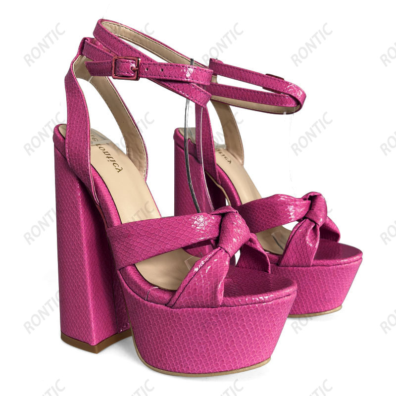 Rontic – sandales à plateforme - Block Heel Ankle Boots avis et prix