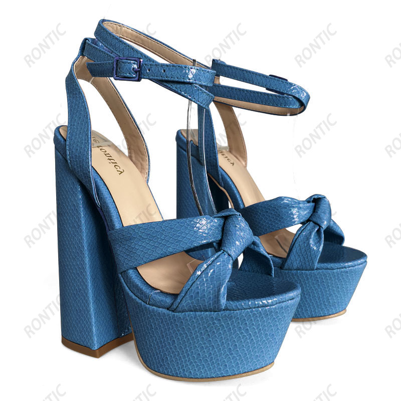 Rontic – sandales à plateforme - Block Heel Ankle Boots avis et prix