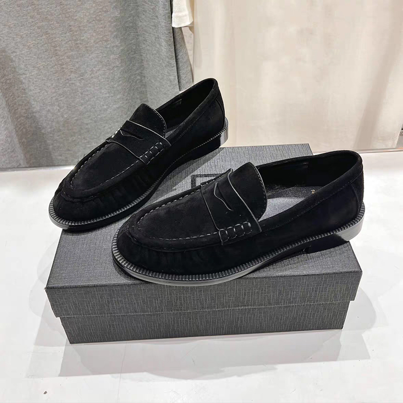 Mocassins à bout rond en cuir  - Women Shoes For Walking avis et prix