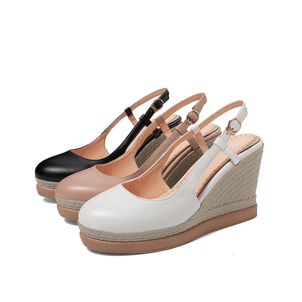 Sandales compensées à bride en - Espadrille Wedge Shoes avis et prix