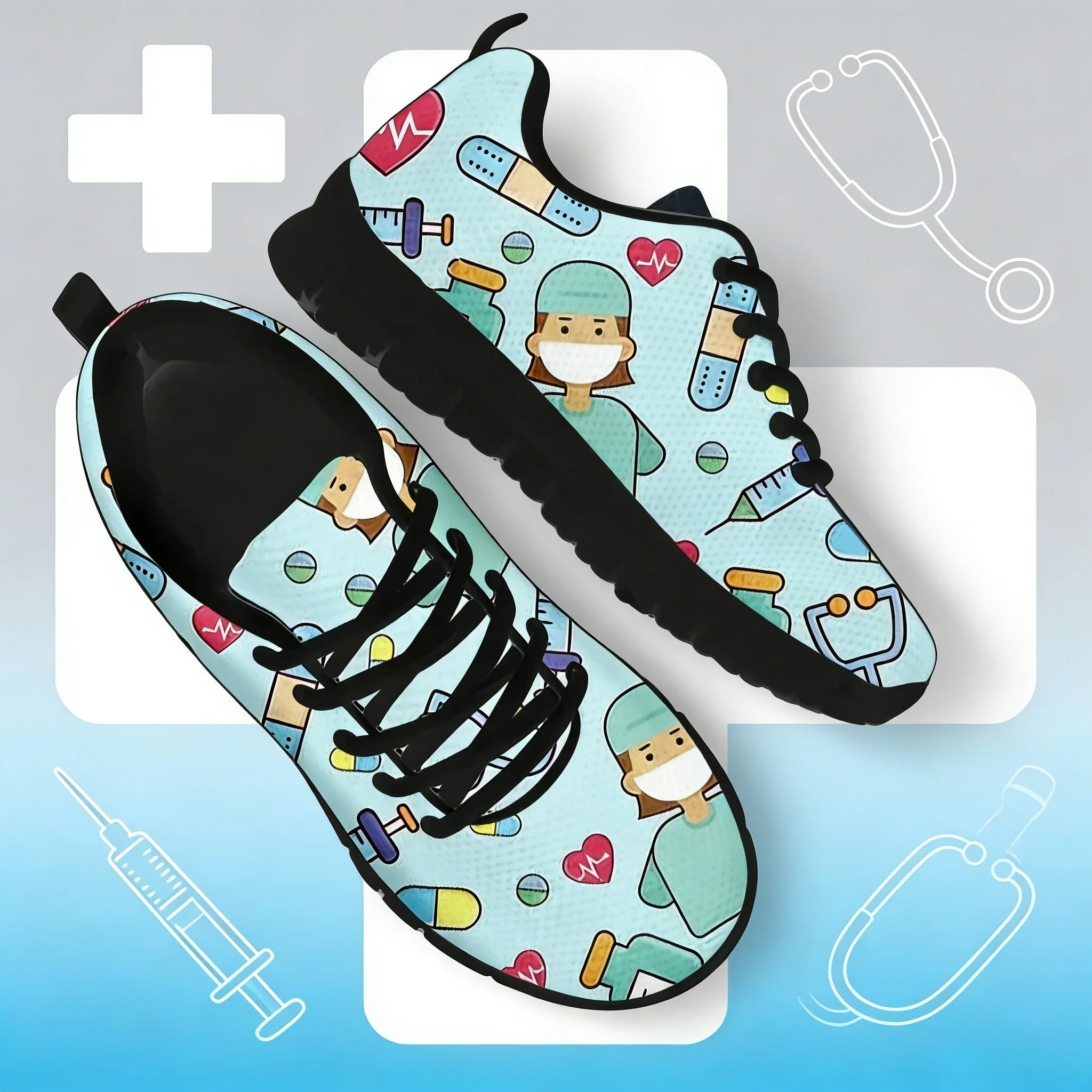 ** Baskets pour femmes imprimé - Women'S Shoes Nursing avis et prix