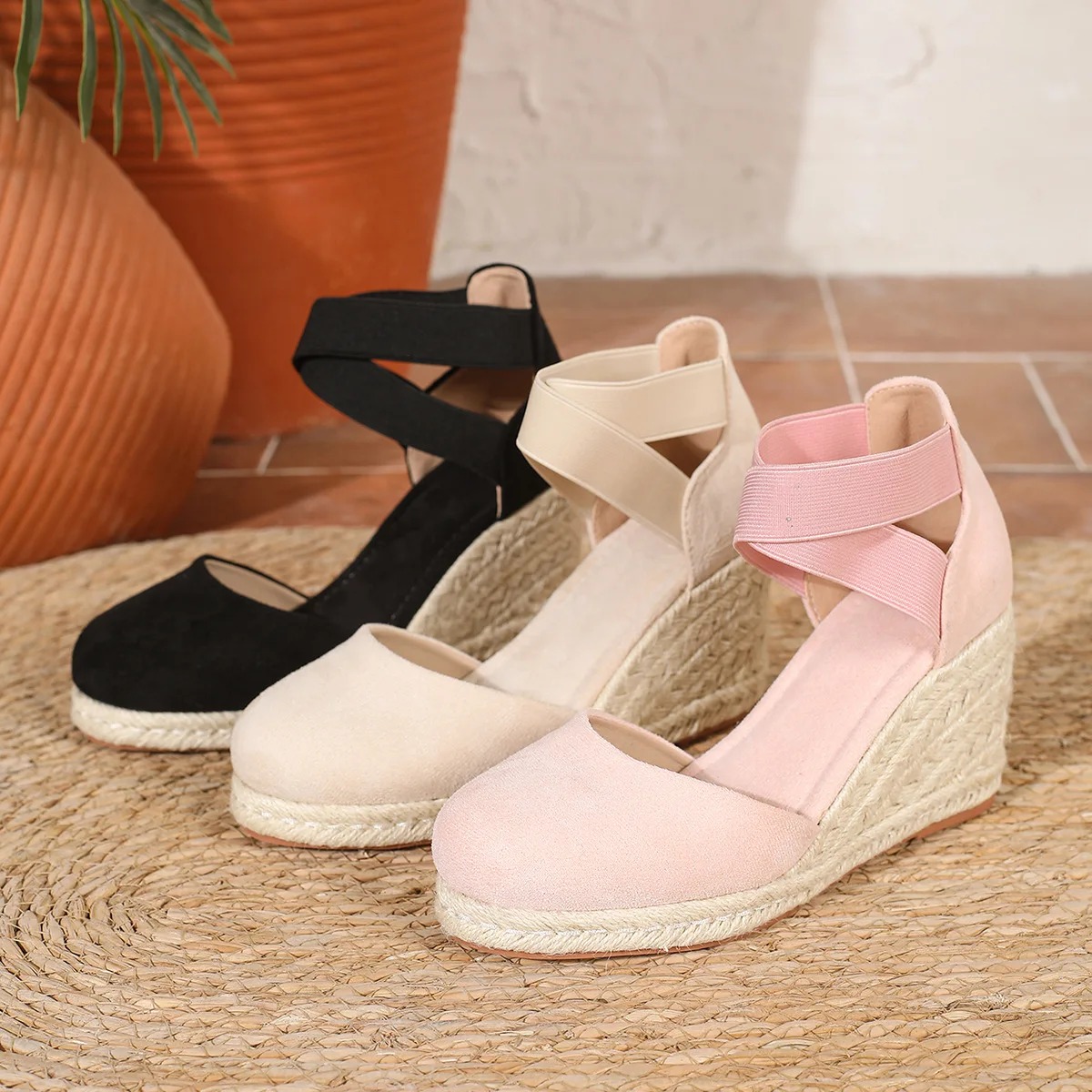 Sandales compensées espadrille - Espadrille Wedge Shoes avis et prix