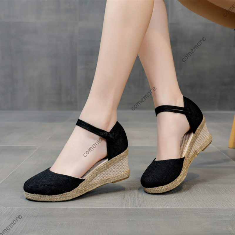 Comemore sandales chaussures d - Espadrille Wedge Shoes avis et prix