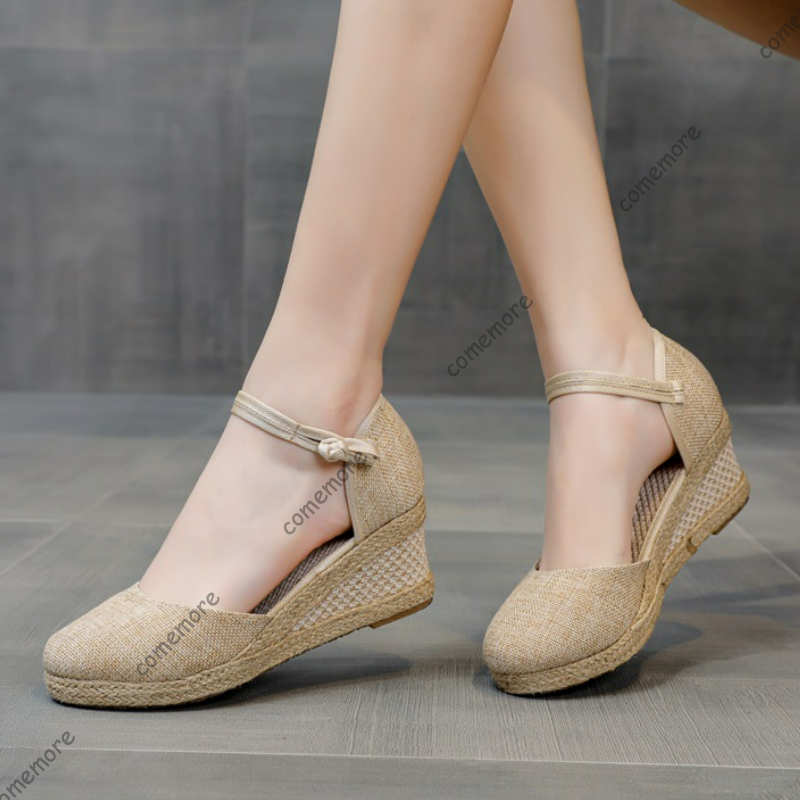Comemore sandales chaussures d - Espadrille Wedge Shoes avis et prix