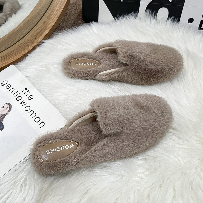 Bout rond moelleux fourrure pa - Fluffy Fur Slipper avis et prix