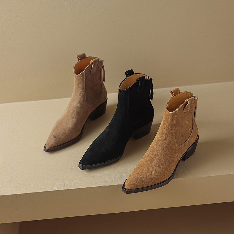 AIYUQI – bottines pour femmes, - Block Heel Ankle Boots avis et prix