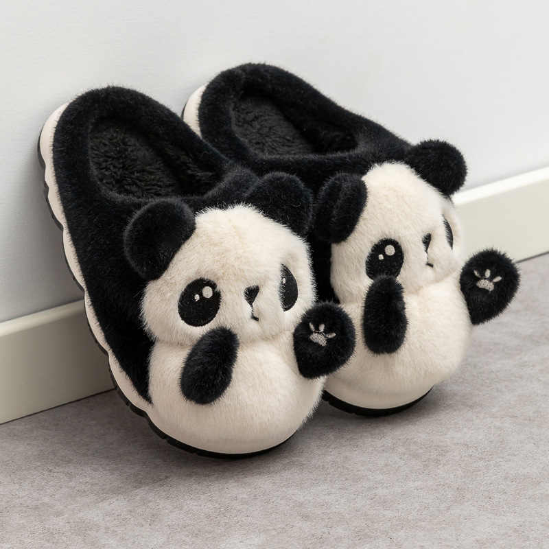 Nouvelles chaussures panda câl - Fluffy Fur Slipper avis et prix