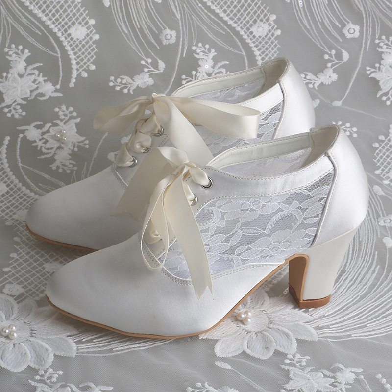 Chaussures de mariée à talons  - Ribbon Tie Heel avis et prix