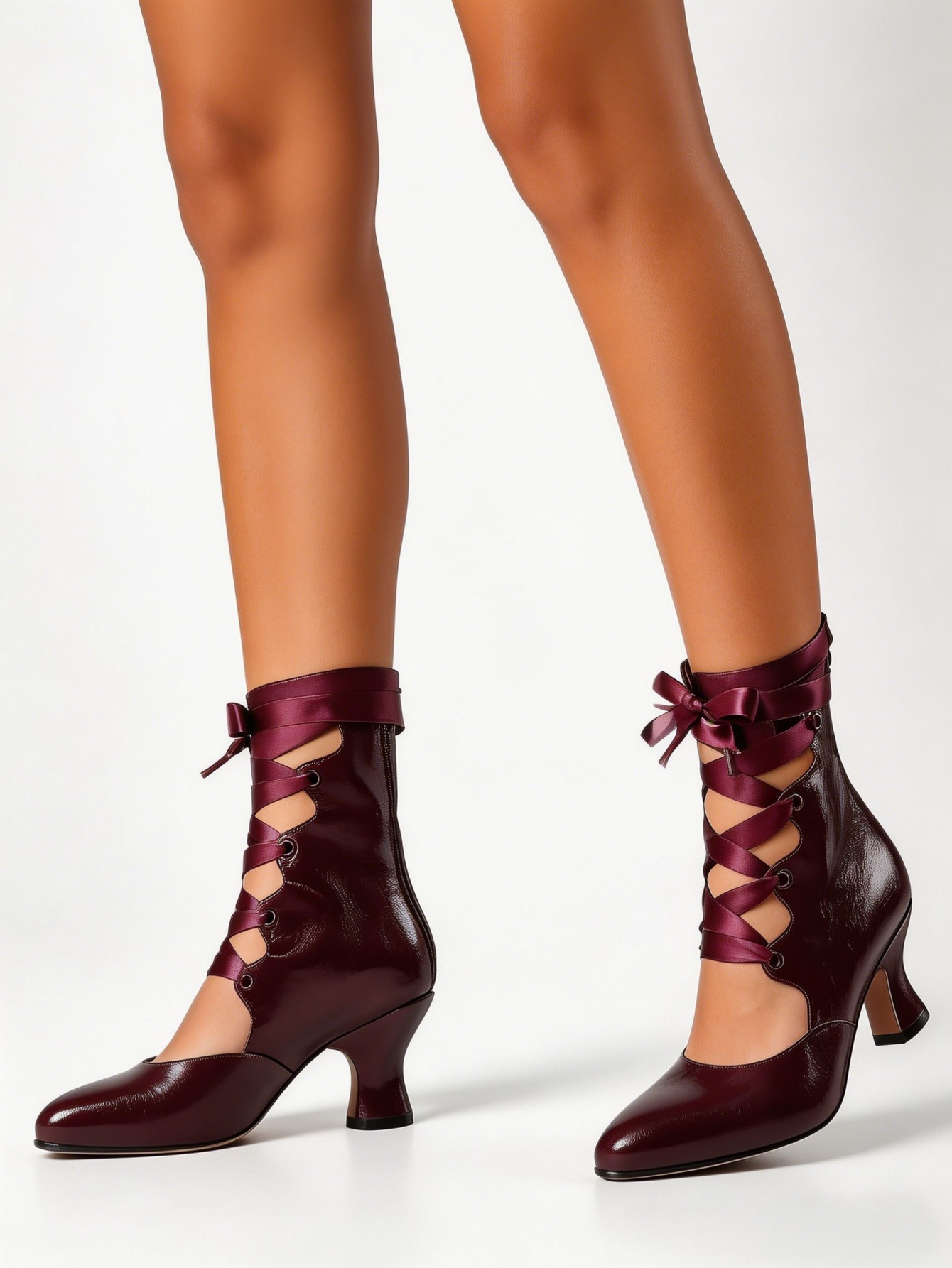 Escarpins Gothiques à Lacets p - Ribbon Tie Heel avis et prix