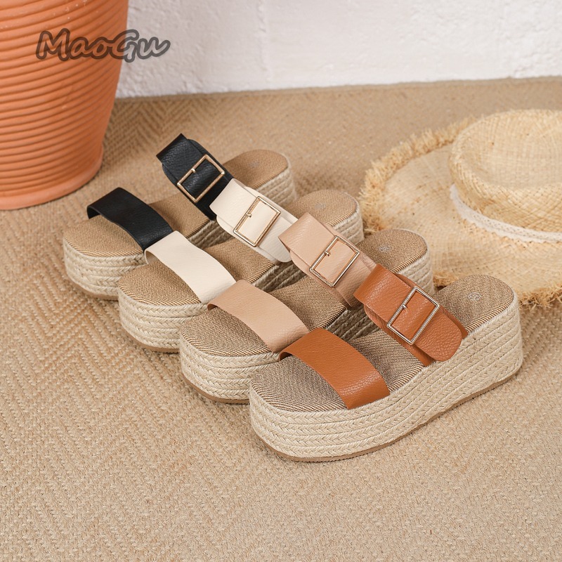 Sandales compensées à platefor - Espadrille Wedge Shoes avis et prix