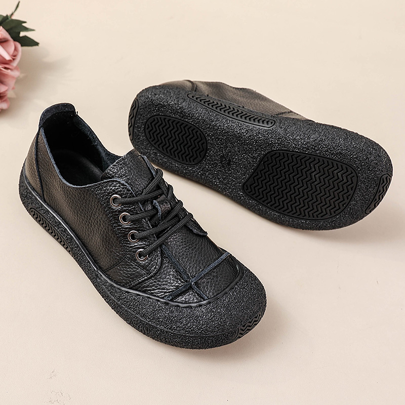 Chaussures rétro en cuir vérit - Women'S Shoes For Wide Feet avis et prix