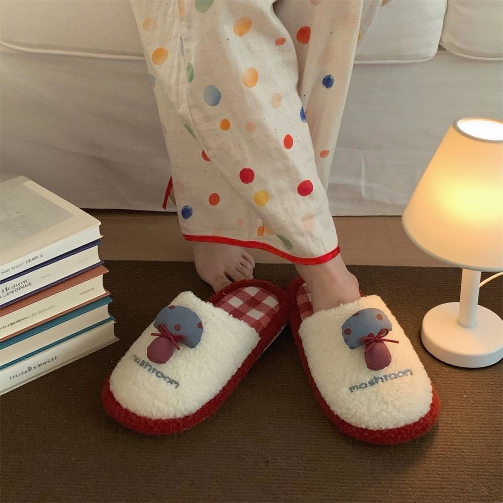 Pantoufles champignon pour fem - Fluffy Fur Slipper avis et prix