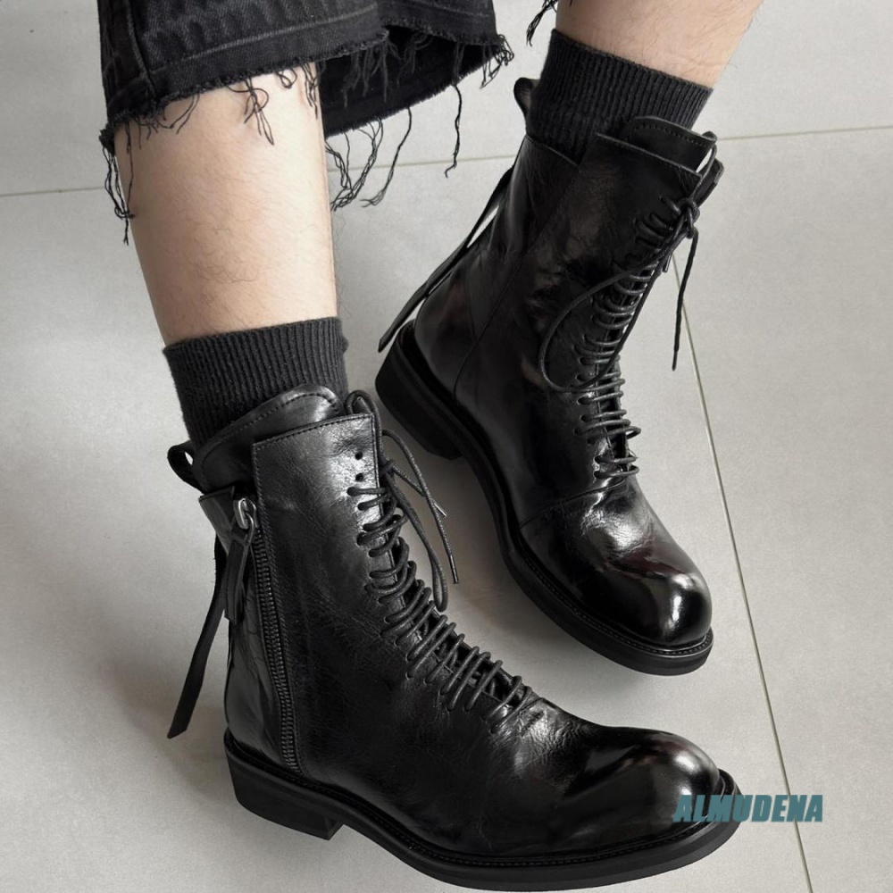 Bottes courtes montantes noire - Block Heel Ankle Boots avis et prix