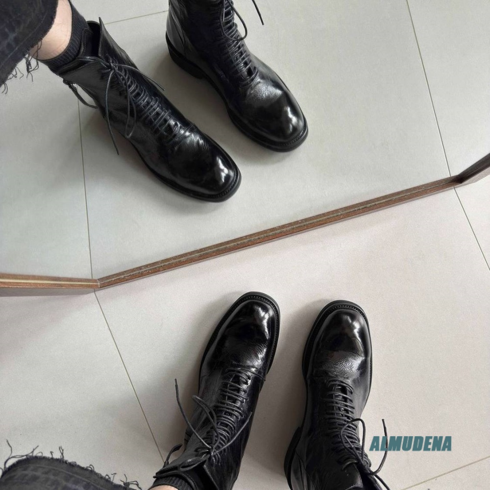 Bottes courtes montantes noire - Block Heel Ankle Boots avis et prix
