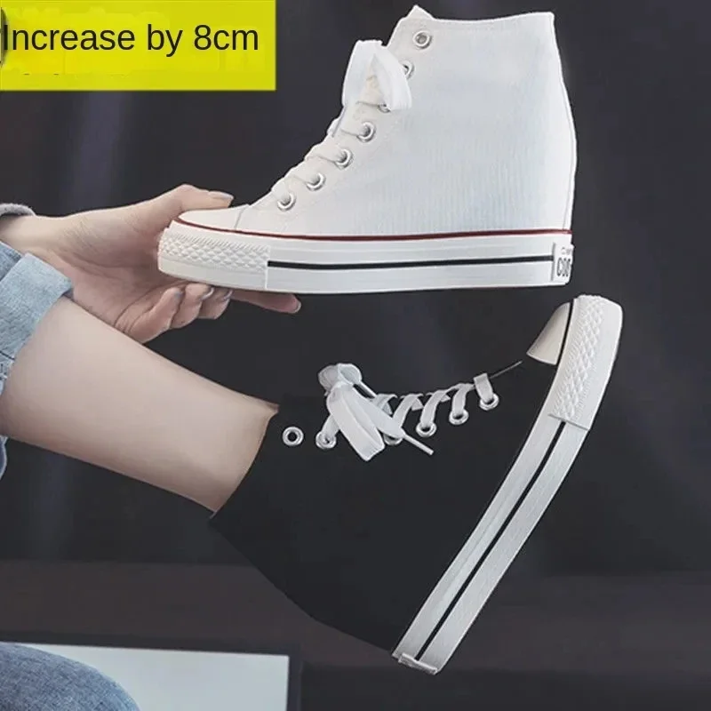 Chaussures en toile à platefor - Block Heel Ankle Boots avis et prix