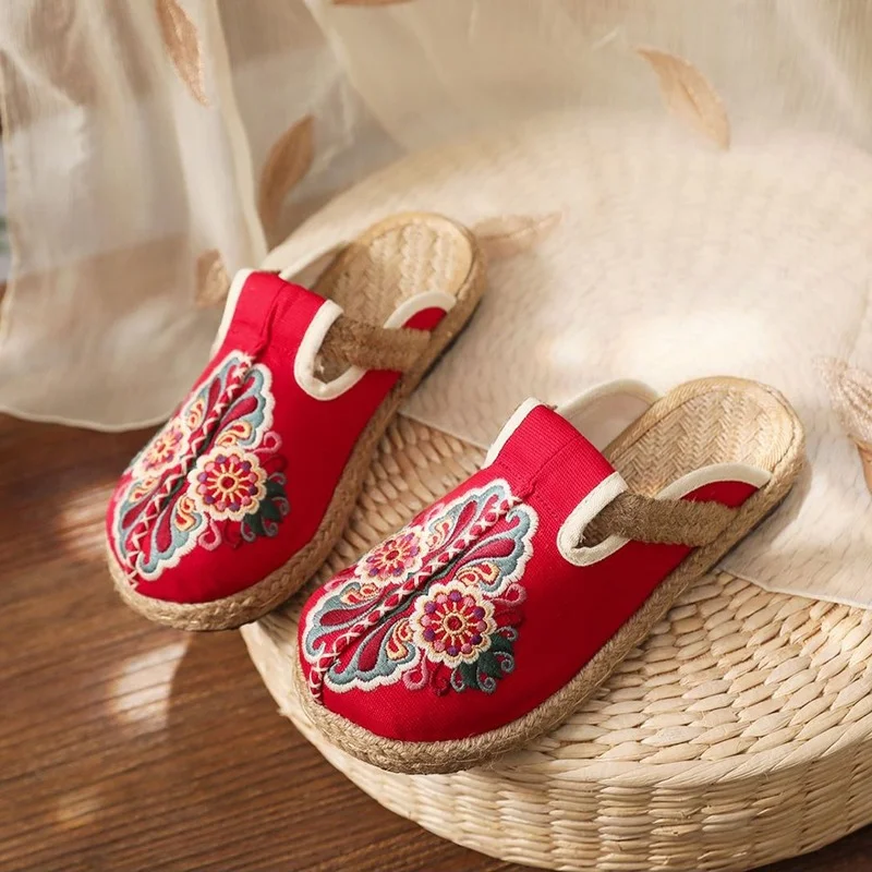 Mules décontractées en lin bro - Women'S Shoes Vegan avis et prix