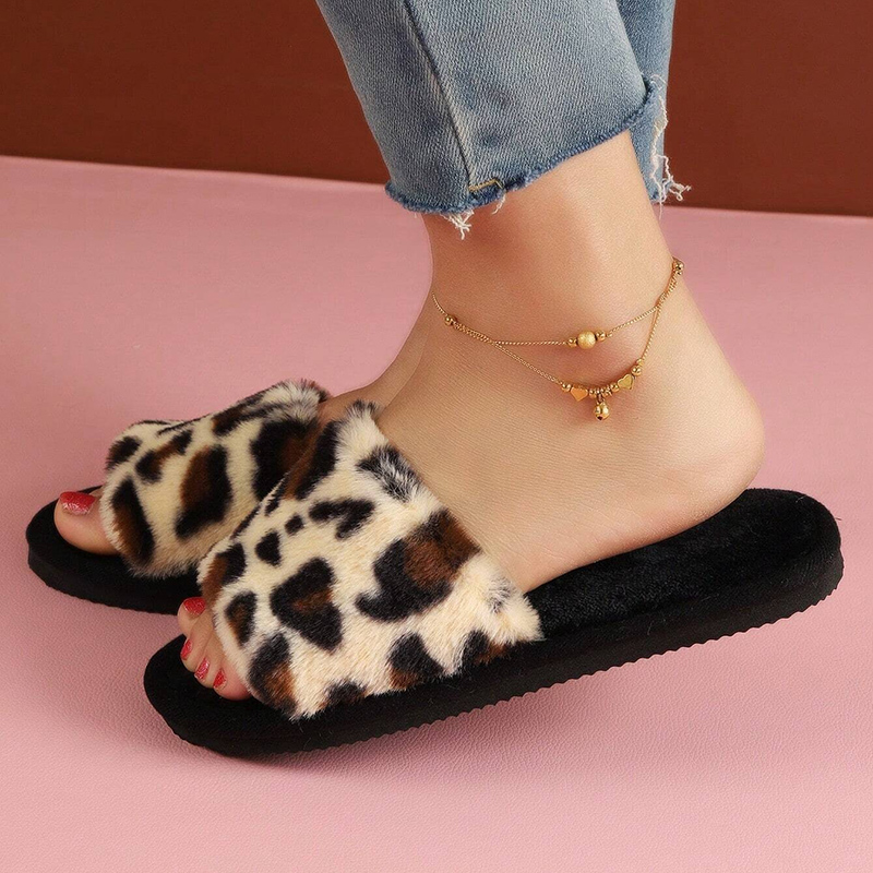 Pantoufles en fourrure imprimé - Fluffy Fur Slipper avis et prix