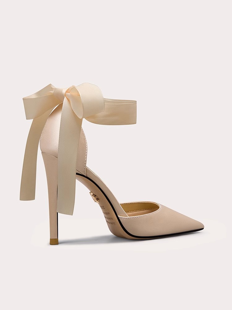Sandales à talons aiguilles pr - Ribbon Tie Heel avis et prix